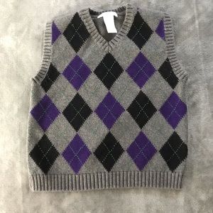 Janie and Jack argyle sweater vest. Sz 5.